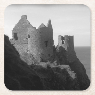 Dunluce Castle Northern Ireland Underlägg Papper Kvadrat