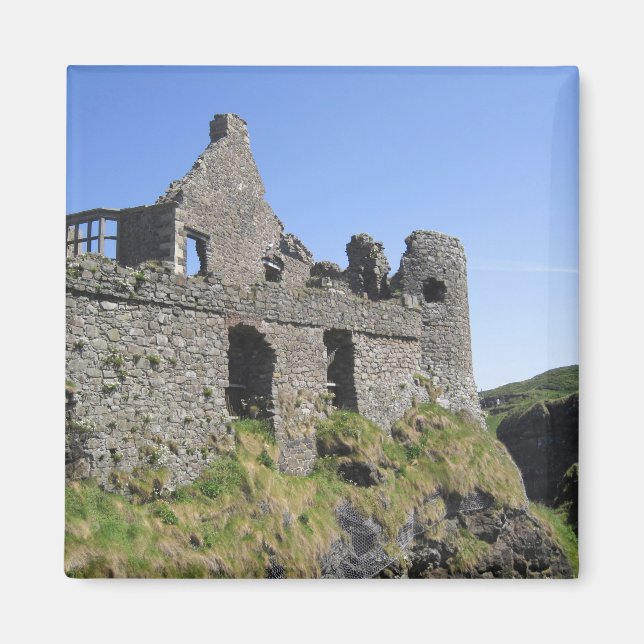 Dunluce slott nära Bushmills och Portrush, 3 Magnet (Framsidan)