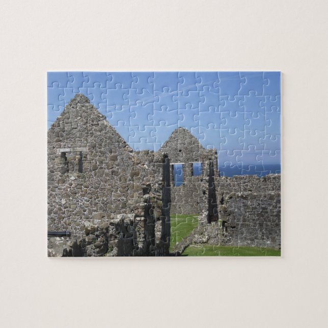 Dunluce slott nära Bushmills och Portrush, Pussel (Horisontell)