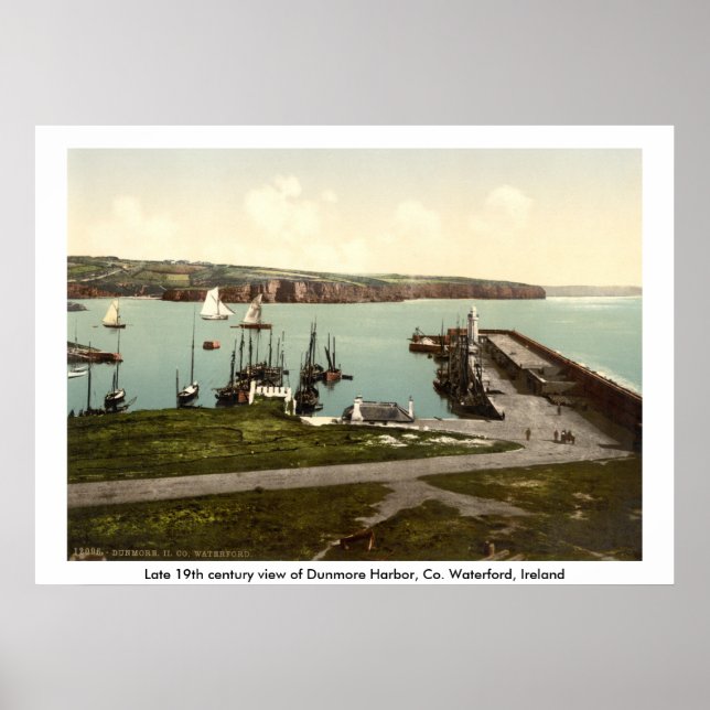 Dunmore Harbour, County Waterford Poster (Framsidan)