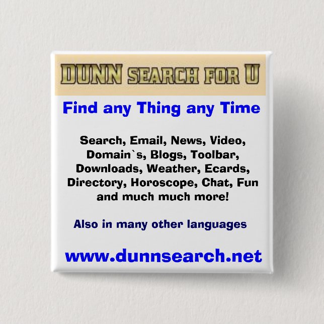 DUNN knäppas för U Knapp (Framsida)