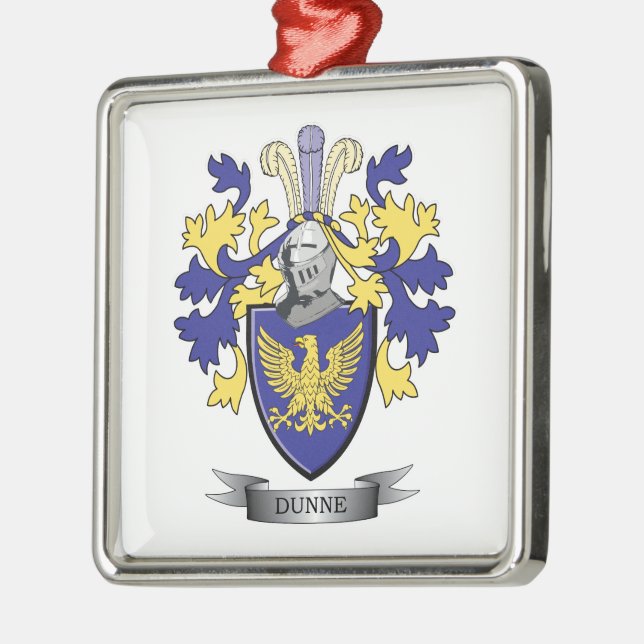 Dunne vapensköld julgransprydnad metall (Vänster)