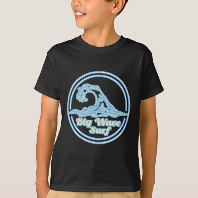 Dunnet Y Big Wave Surf Klubb, Surfing Grafik  T Shirt (Framsida)