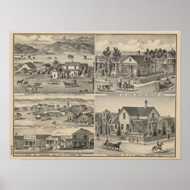 Dunnigan, Winters, Madison farm Poster (Framsidan)