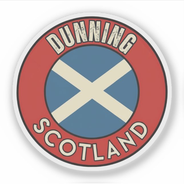 Dunning, Skottland Klistermärken (Framsida)