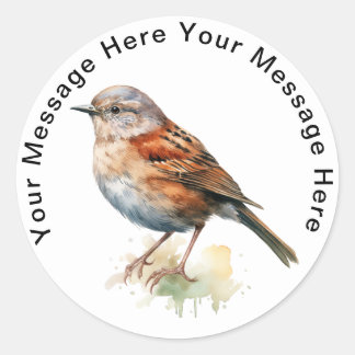 Dunnock Runt Klistermärke