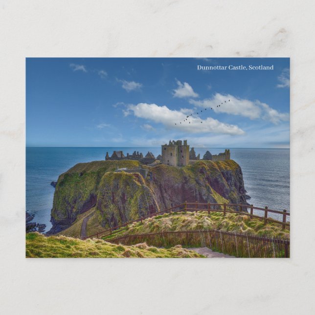 Dunnottar Castle Helg Vykort (Framsida)