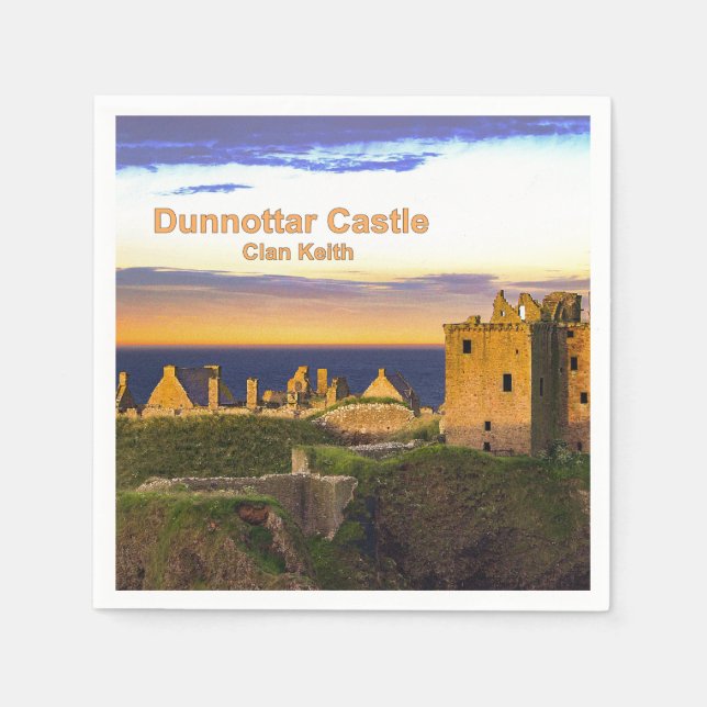 Dunnottar Castle - Klan Keith Pappersservett (Framsidan)