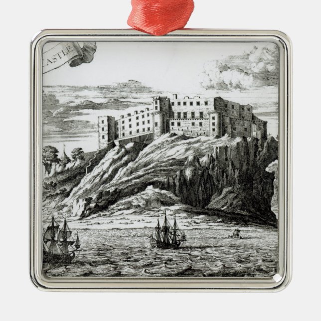 Dunnottar slott julgransprydnad metall (Framsidan)