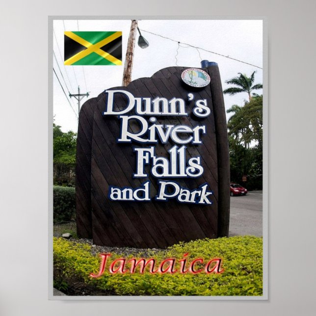 Dunns flod Falls and Park - Jamaica - Poster (Framsidan)