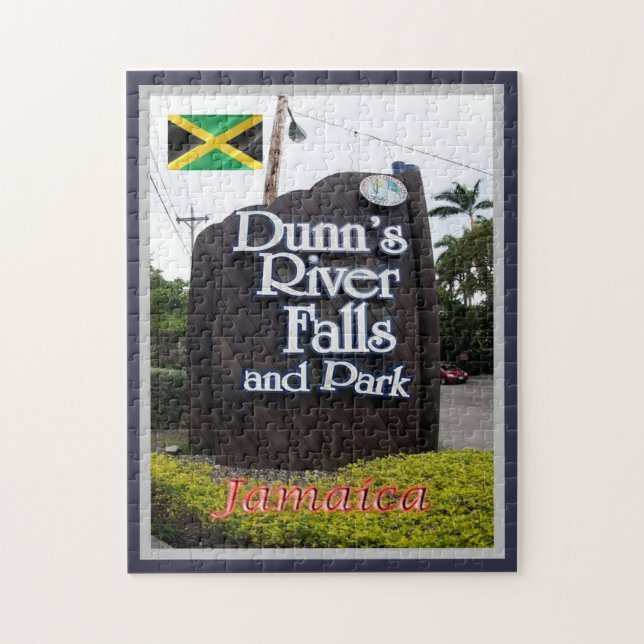 Dunns flod Falls and Park - Jamaica - Pussel (Vertikal)