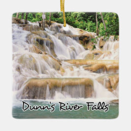 Dunns flod Falls Jamaica closeup Julgransprydnad Keramik