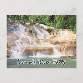 Dunns flod Falls Jamaica closeup Vykort