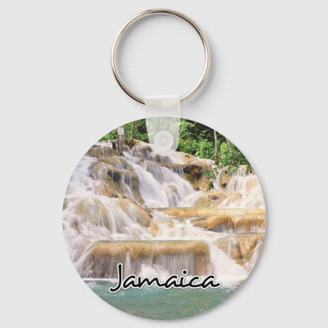 Dunn's River Falls Jamaica närbild Nyckelring (Framsida)