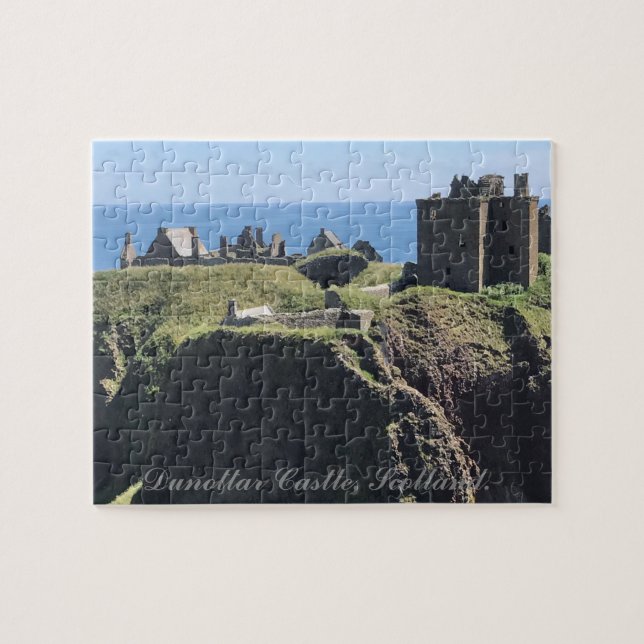 Dunottar slott, Scotland. Pussel (Horisontell)