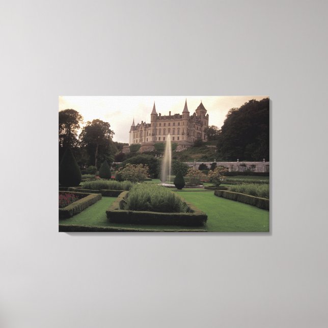 Dunrobin Castle, Skottland Canvastryck (Framsida)