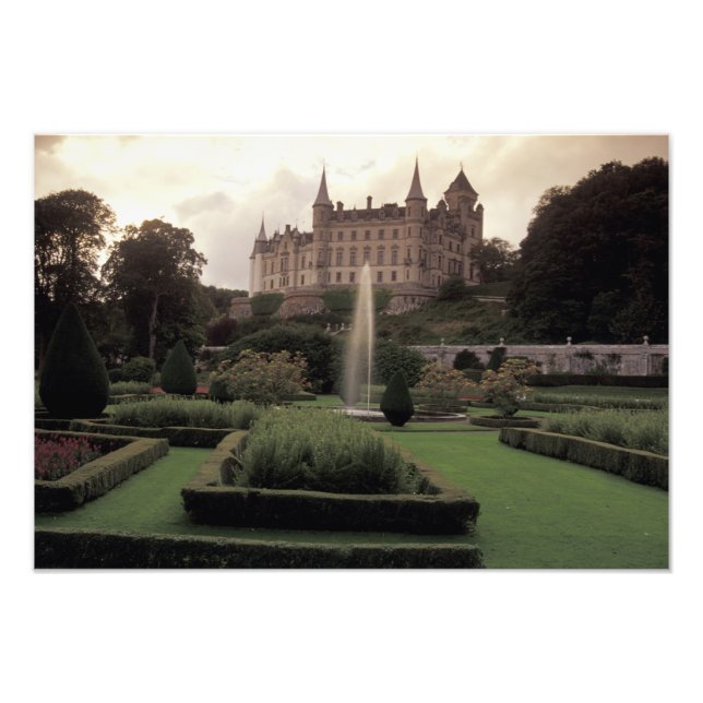 Dunrobin Castle, Skottland Fototryck (Framsidan)