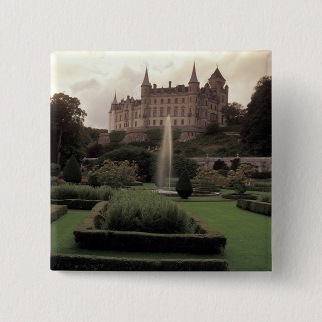 Dunrobin Castle, Skottland Knapp (Framsida)