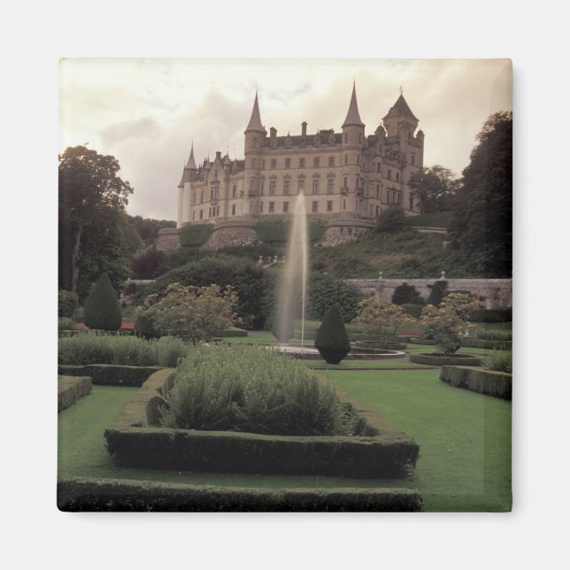 Dunrobin Castle, Skottland Magnet (Framsidan)