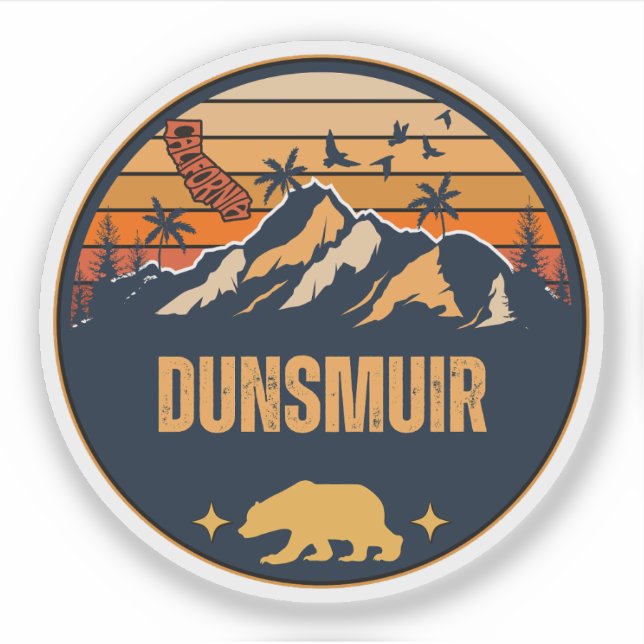 Dunsmuir, Kalifornien Klistermärken (Framsida)