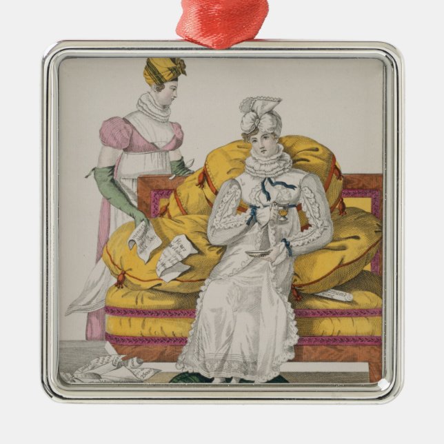 Dunsterna eller kontodagen, pläterar 62 från 'Le Julgransprydnad Metall (Framsidan)