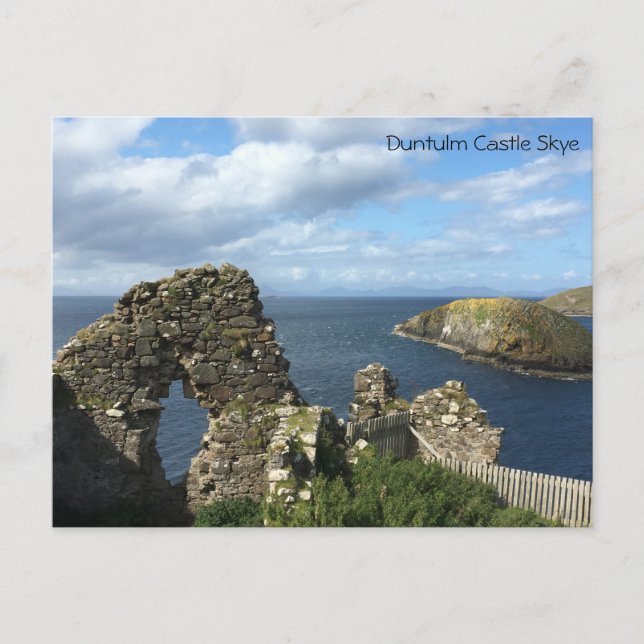 Duntulm Castle Skye Postcard Vykort (Framsida)