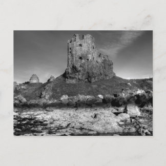 Dunure Castle på det ruggade Ayrshire kusten Vykort