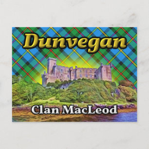 Dunvegan Castle Klan MacLeod Isle of Skye Scotland Vykort