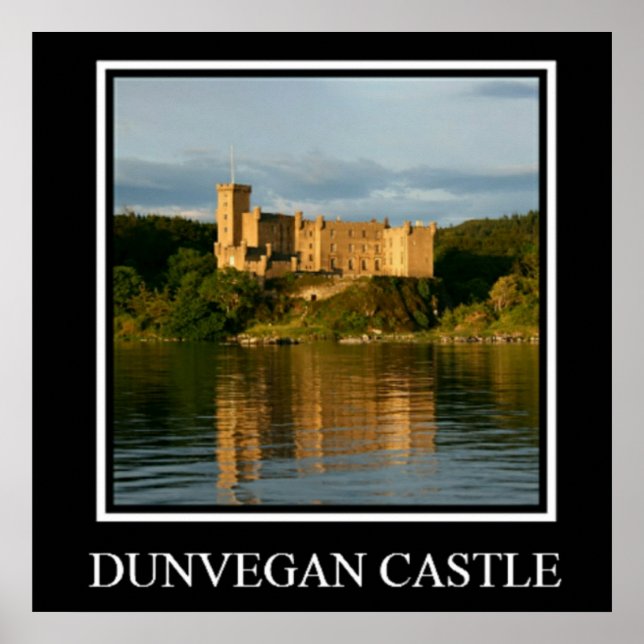 Dunvegan Castle Scotland Poster Art (Framsidan)