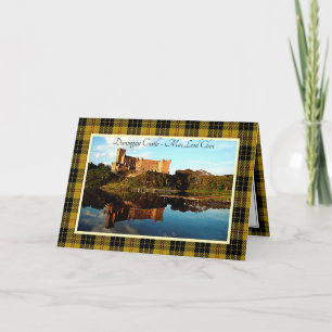 Dunvegan slott MacLeod klan Falt gratulationskort Kort