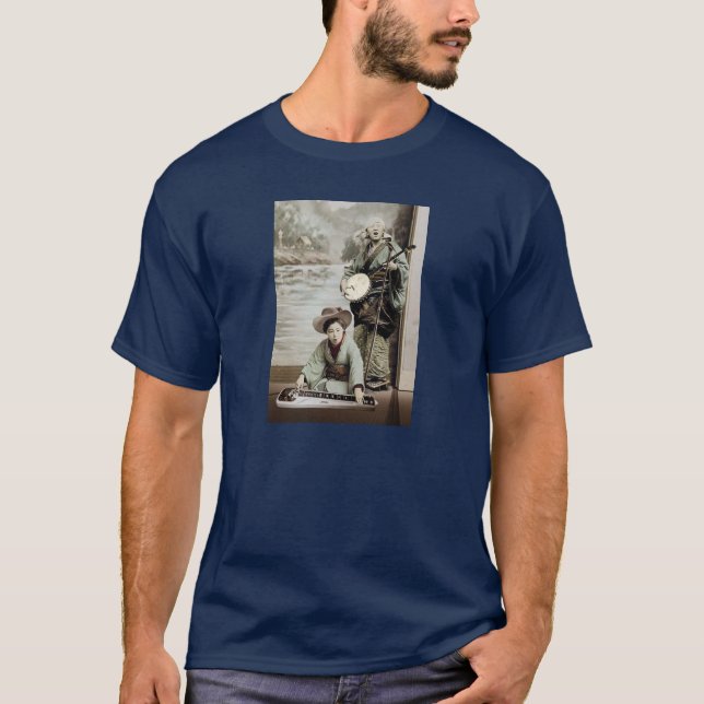 duo 3: banjoen och varven stålsätter gitarren t-shirt (Framsida)