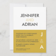 Duo Färg Editable Modern Minimalistisk inbjudan