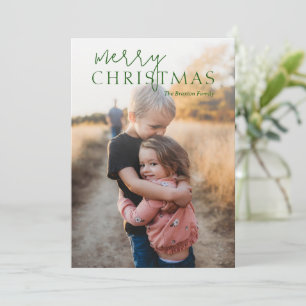 Duo Font Simple Photo Modern jul Julkort