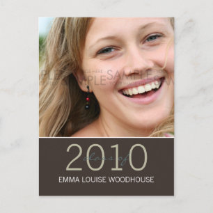 "Duo"-inbjudan till Mörken Tan Studenten Inbjudan Vykort