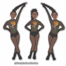 Duo-Pose Dancer Paradise #1 Sticker Klistermärken