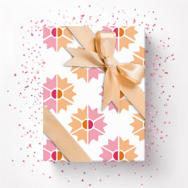 Duo Starburst i rosa och orange Presentpapper