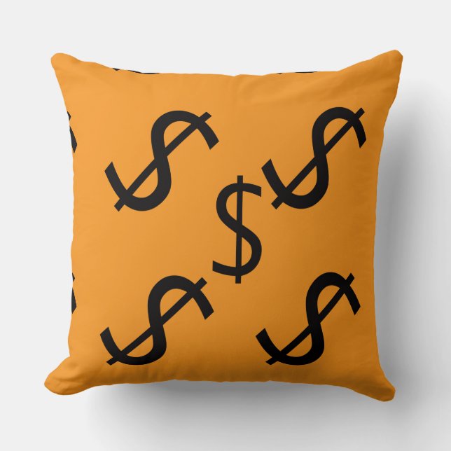 Duo Tone Dollar $ign Kudde (Framsida)