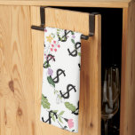 Duo Tone Dollar $ign White Floral Kökshandduk<br><div class="desc">Decorative Kitchen Towel Brighten up any kitchen with new kitchen towels! Made of durable poly-blend, these towels are great for drying and will look vibrant with your text, monogram, or artwork. Designed for a lifetime of use, these machine washable kitchen towels look great and clean up well, too! Dimensions: 16"...</div>