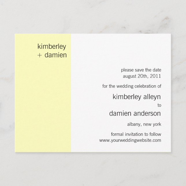 "Duo" Vanilla Spara vykortet för datum Meddelande Vykort (Framsida)