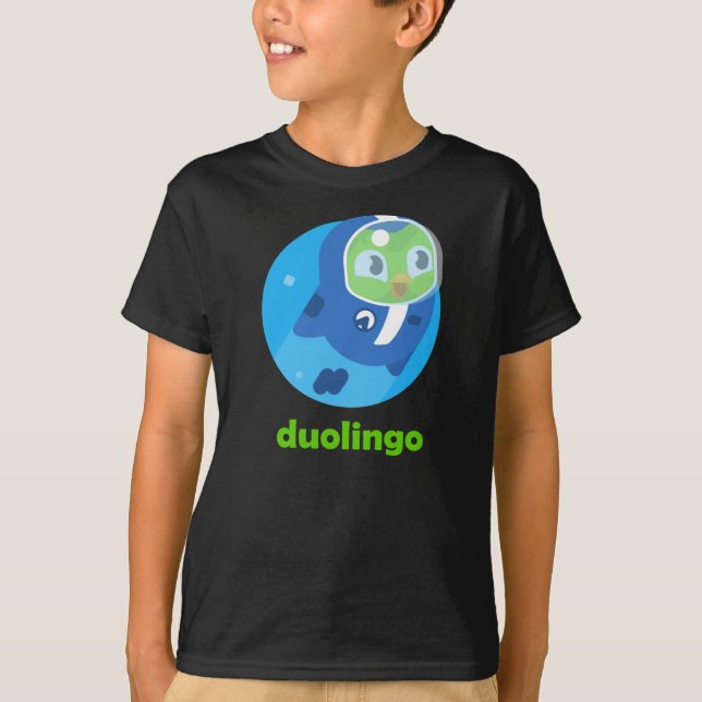 Duolingo in Space Classic T-Shirt (Framsida)