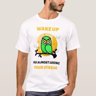 Duolingo Uggla Lsing Streak T Shirt