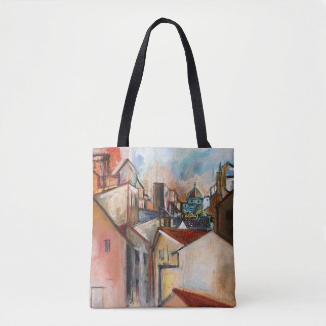 "Duomo" Art Tote Bag Tygkasse (Framsida)