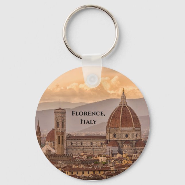 Duomo di Firenze Florence Italien Design Keychain Nyckelring (Framsida)