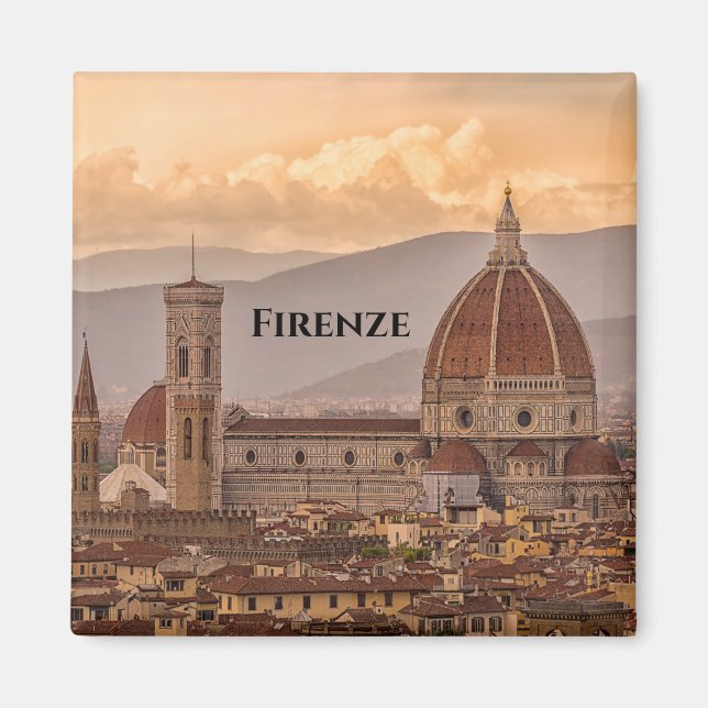 Duomo di Firenze Florence Italien Design Magnet (Framsidan)