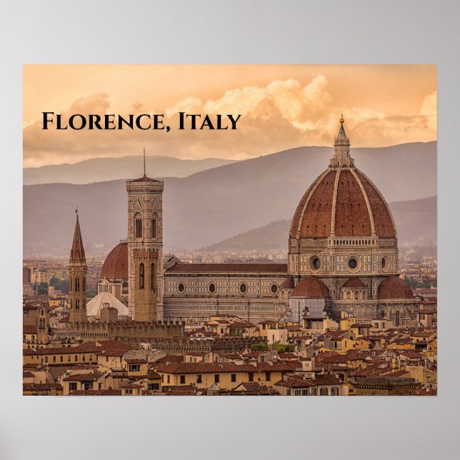 Duomo di Firenze Florence Italien Design Poster (Framsidan)