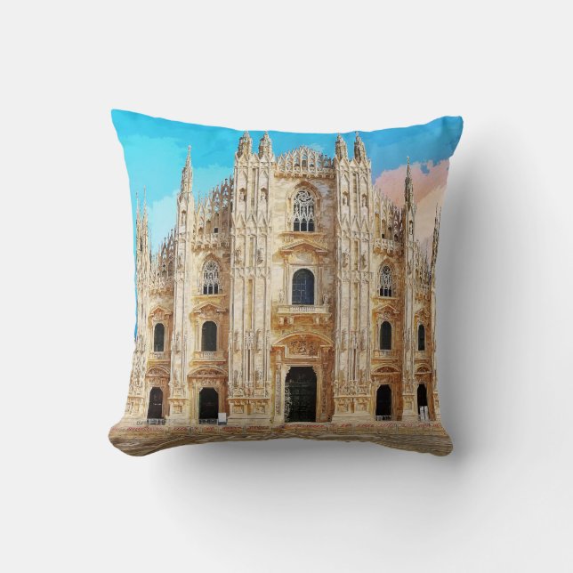 Duomo di Milano Church Milan Italien #2 Kudde (Framsida)