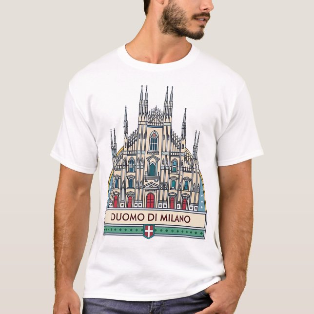 Duomo di Milano (Milanos katedral) T Shirt (Framsida)