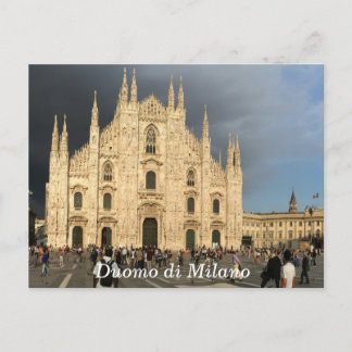 Duomo do Milano Milano Italien Helig katedral Vykort