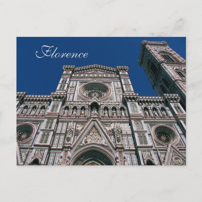 Duomo, eller Santa Maria Del Fiore, Florens, Itali Vykort (Framsida)