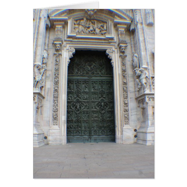 Duomo Entrance - Milano, italienskt kort (Framsidan)
